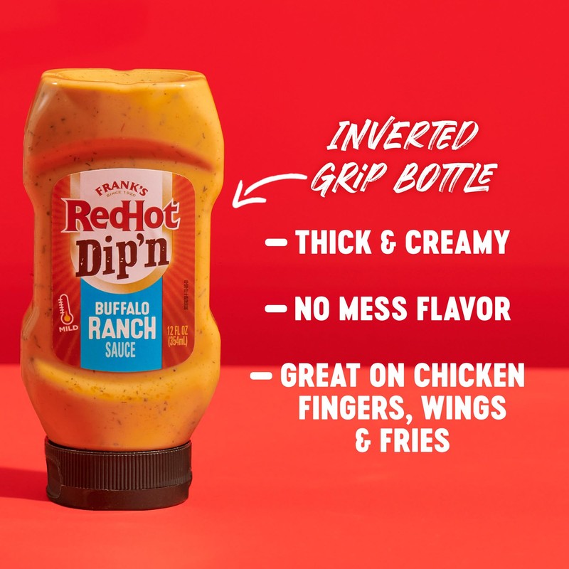 Frank's RedHot Dip'n Buffalo Ranch Sauce, 12 fl oz