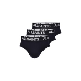 AllSaints Men's Standard 3pk-Micro Modal Brief (Contour Pouch), Black, Medium