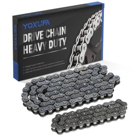YOXUFA 420 42 Front 90 Links Rear Drive Chains for Coleman CT200U CT200U-EX BT200X Baja Warrior MB165 MB200 212cc 196cc 6.5hp Powersport Mini Bike Parts