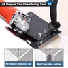 45 Degree Tile Chamfering Tool, Angle Grinder Stand with 5