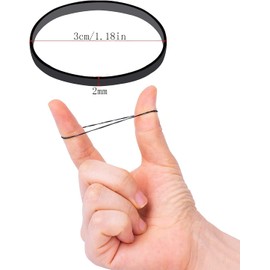 Transparent Hair Bobbles Mini Small Hair Bobbles Elastic Hair Bobbles × 300 Pieces for Children's Hair, Wedding Hairstyle and More (Black)