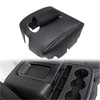 NLQR Center Console Lid Armrest Cover Black Compatible with Chevy