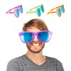 Relaxdays Party Glasses, Blue XXL Party Favour, Fancy Dress Accessories,