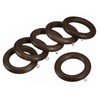 sourcing map 6Pcs Wooden Curtain Drapery Rings, 2.75 Inch Curtain