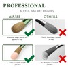 100% Kolinsky Hair Acrylic Nail Brush, Flat Shape with Cap,
