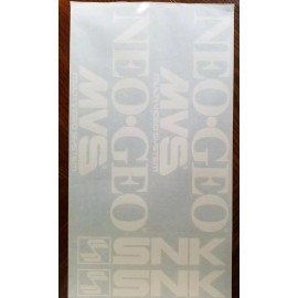 Neo Geo Arcade Game Vinyl Side Art Decal set