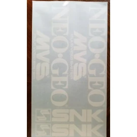 Neo Geo Arcade Game Vinyl Side Art Decal set