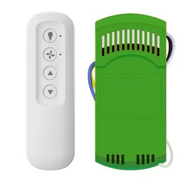 Universal Ceiling Fan Remote Control Kit with Light Dimmer, Compatible with Hunter 99770 99772 99392 99122 99123 99600, Remote Control with Receiver, 3 Speeds