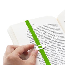 Lastword Bookmarks - Elastic Bookmark Perfect for Any Book - Book Markers for Women - Bookmarks for Men - Bookmarks for Kids - Don't Lose Your Mark, Design Made in Italy Book Marks (Green)