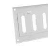 200x100 mm (8x4") Sliding Grille Made of Sheet Steel, White