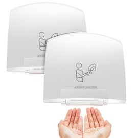 Rossesay 2 Pcs Electric Hand Dryer Commercial Compact Air Wiper Automatic Hand Air Dryer for Dry Machine Wall Business Home Household Restroom Office Mall, 110v,1200W(White)