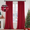 MIULEE Christmas Velvet Curtains 96 Inches Long 2 Panels Set