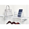 iDesign RPET Small Grid Tote w/Handle Clear Baskets