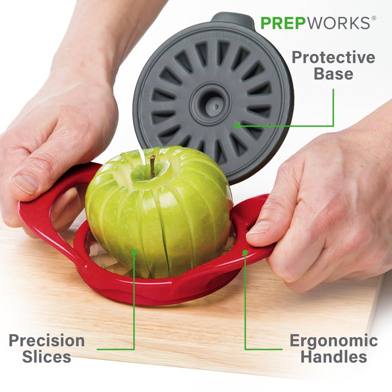 PrepWorks Dishwasher Safe Apple Slicer and Corer – 16-Slice Thin