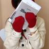 Warm Wool All-Match Christmas Mittens for Autumn & Winter (lf1587) Free Size/30x10cm-U401PK White 4ea