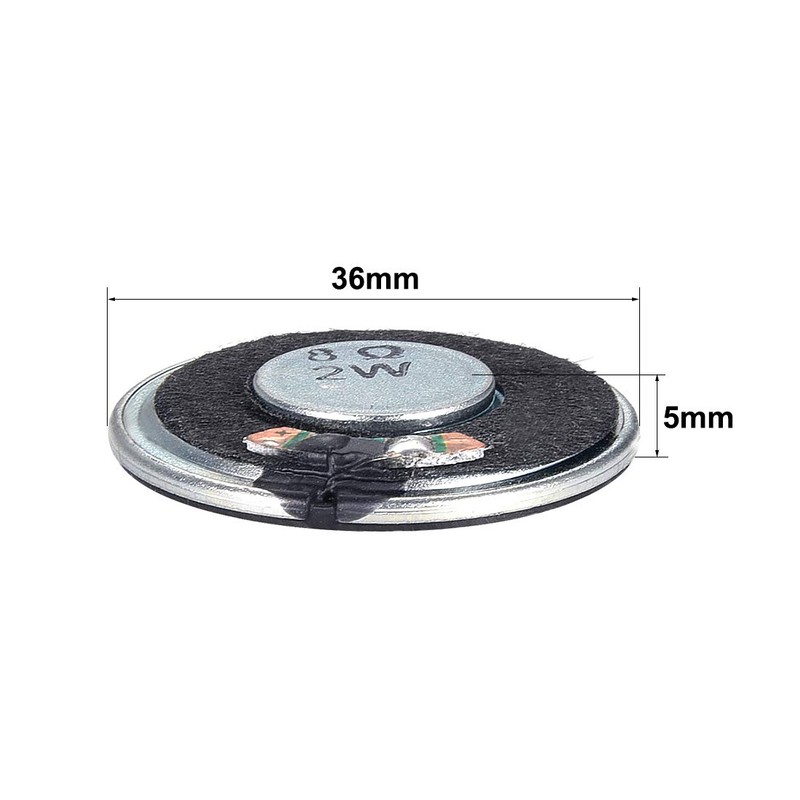 uxcell 2W 8 Ohm DIY Speaker 36mm Round Shape Replacement