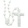 Bulk Plastic Rosary Beads Pack of 25 - White Plastic