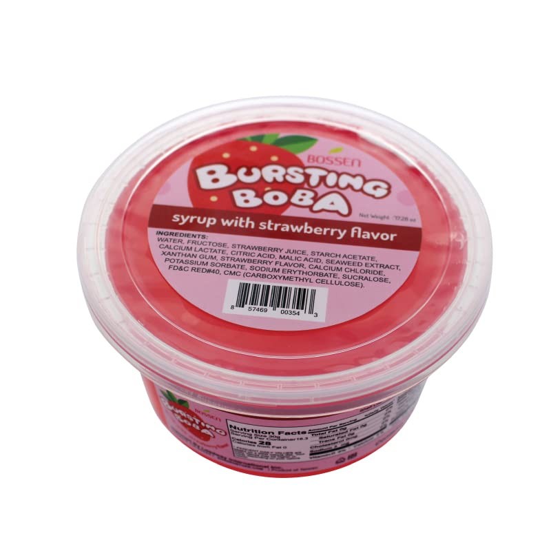 Bossen Bursting Boba® Minis-3 packs (Strawberry)