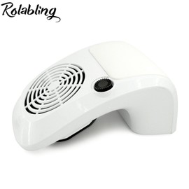 Rolabling Nail Dust Collector Nail Tech with 2 Dust Collecting Bags, Professional Powerful Nail Vacuum Cleaner Machine Nail Salon Manicure Tools (110V US Plug)