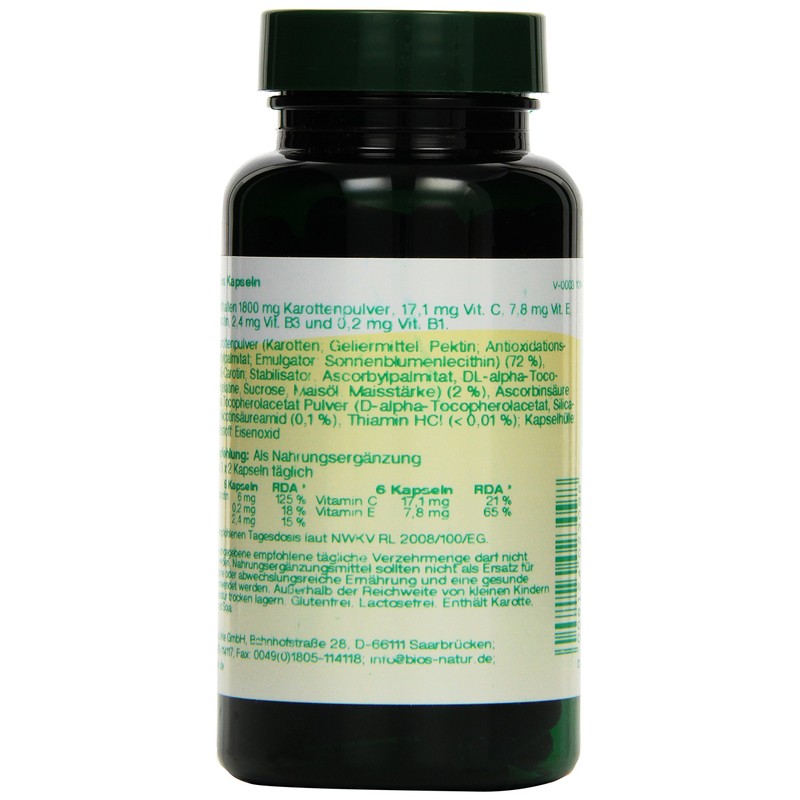 Bios Carota, 100 Capsules, 1 Pack (1 x 55 g)