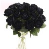 Corkwaw 25 Pcs 3 inch Artificial Rose Flower Heads,Silk Rose