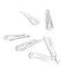 100 Pcs Clear Plastic Shirt Clips with Teeth Shirts Folding