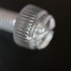 Pack of 60 Transparent Clear Plastic Acrylic Thumbscrews, slotted+knurled M6
