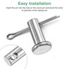 M METERXITY 10-Pack Single Hole Clevis Pins, M5 x 50mm