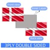 Double Sided 3ply Denmark Flag 2X3 FT, Danish National Flag,Dane