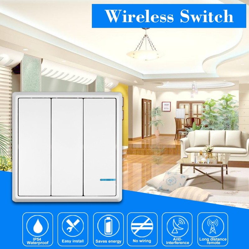 NineLeaf Wireless Lights Switch Kit, Remote Wall Switch Wireless Control