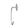 Croydex Chrome Duo Fix Glue or Screw Fix Slim Design