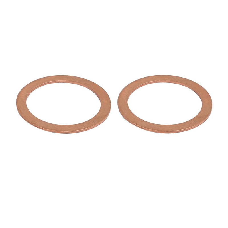 Aexit 2pcs (Standard Parts) 34mmx44mmx1.5mm Copper Flat Ring Sealing Crush