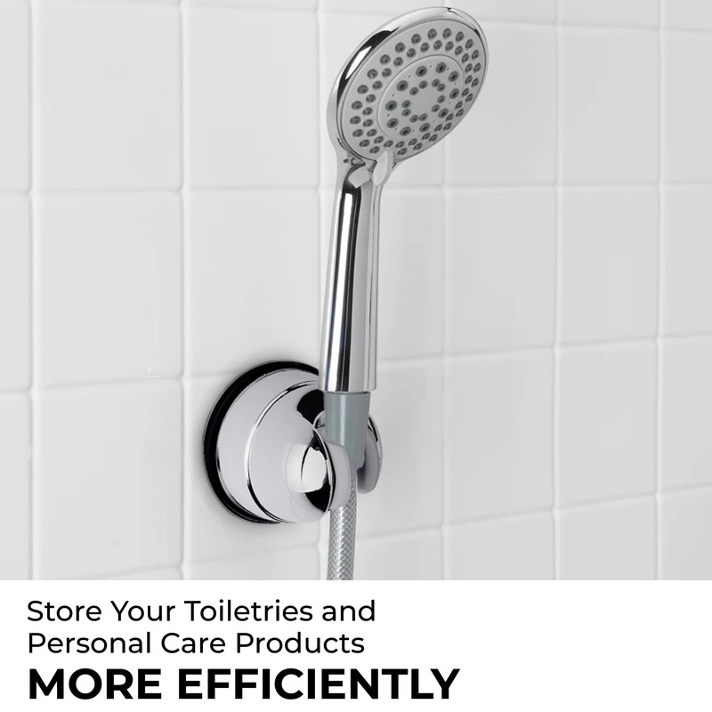 Blue Canyon Gecko Tilting Shower Head Holder, Shower Caddy with