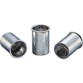 LOBTEX Blind Nut "Nut" (Thin Head, Steel) Eco Pack Plate Thickness: 1.2 M8 x 1.25 (15 Pieces)