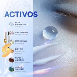 MIST JEWEL Kit sueros faciales Acido Hialurónico, Retinol y Vitamina C + E | Conjunto de serums (Kit Belleza en tu mirada)