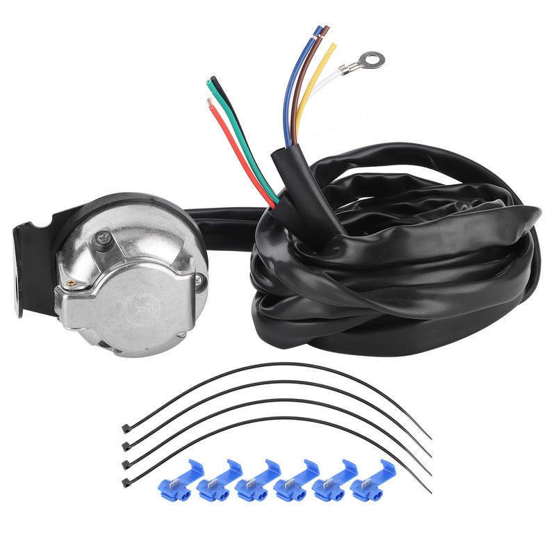 Trailer Connection, 7 Pin Connection Socket, Qiilu Trailer Socket Cable,
