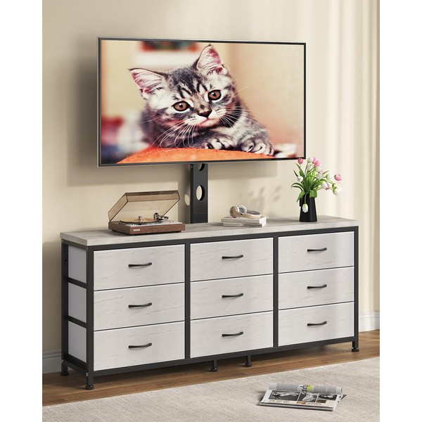 TV Stand with Mount for 32/55/65/75/85 inch TVs, Entertainment Center