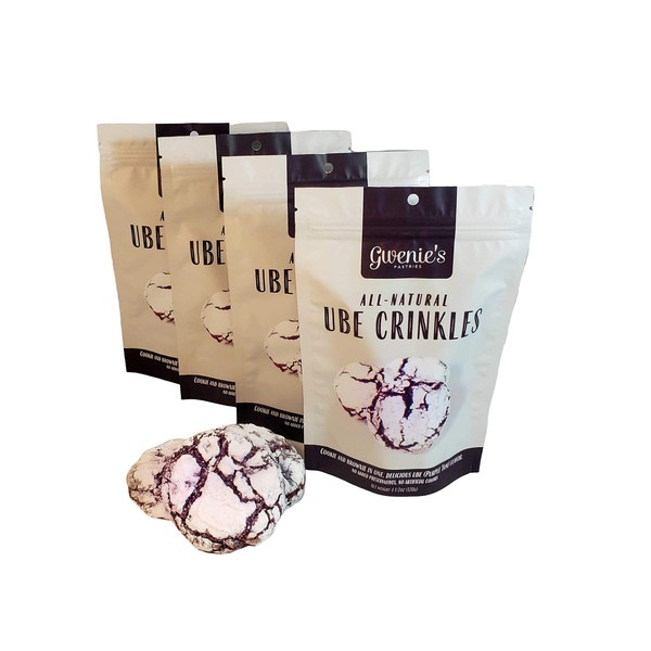 Gwenie's Pastries Crinkles (Ube All Natural, 4 Pack)