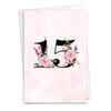 NobleWorks 15th Recovery Milestone Greeting Card with 5 x 7