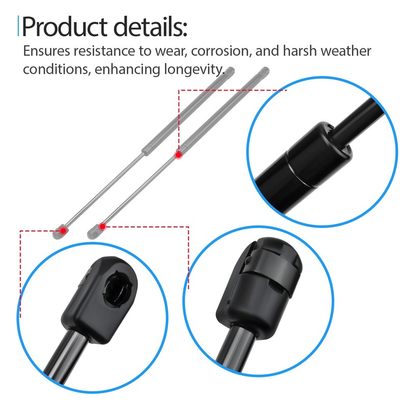 7043889 Front Window Lift Support Gas Shock Strut Compatible with