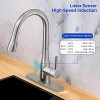 GOESMO Modern Touchless Kitchen Faucet Pull Sprayer Adjustable Water Flow