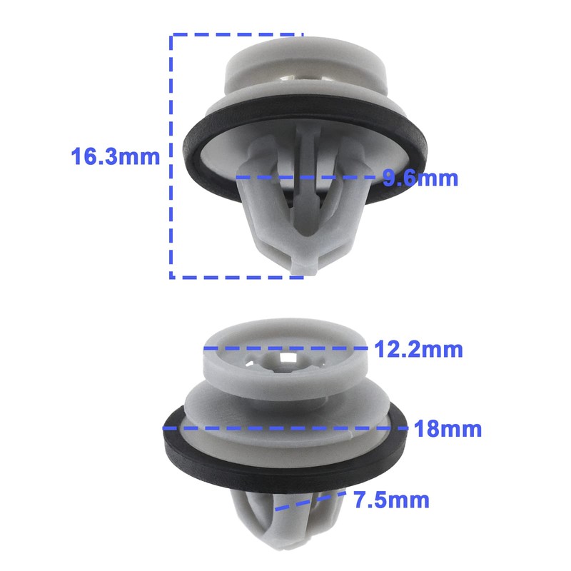 SING F LTD 20PCS Lower Door Moulding Clips LR112137 Compatible