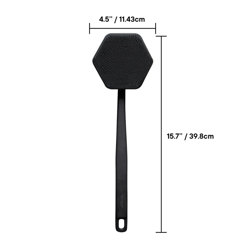 TOOLETRIES Silicone Back Scrubber - Exfoliating Shower Brush, Back Washer