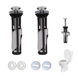 Universal Toilet Seat Bolts and Screws, Toilet Seat Fittings, Heavy Duty Toilet Seat Fastener Bolt Kit, Quick Release Top Hinge Fixings, Easy to Install Toilet Seat Replacement Parts