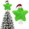 Plush Christmas Tree Topper Star, 19CM Fluff Star Christmas Tree