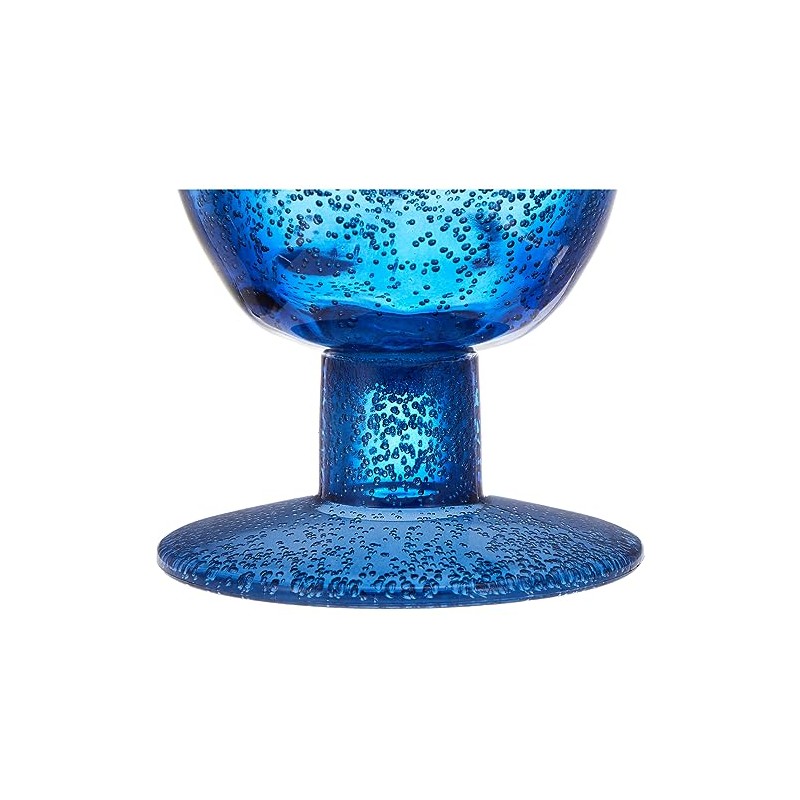Abode Homewares Design DK22921 OCEANIC OMBRE Short Stem Glass Goblet,
