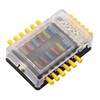 NUZAMAS 12 Volt Fuse Panel Block Boat Fuse Panel with