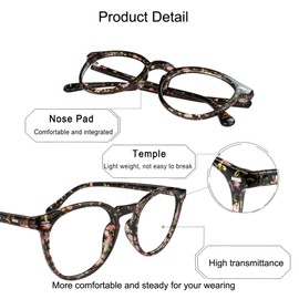 Bifocal Reading Glasses, Photochromic Brown Sunglasses, +0.50/+2.50 Magnification for Women