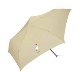 2025 Wpc. Folding Umbrella, Ultra Lightweight, Slim, Air-Light, Sunny & Rainy, Mini, Beige, Rain Umbrella, Ribs, 21.7 inches (55 cm), Large, Rain or Shine, Commuting to Work or School, Travel,
