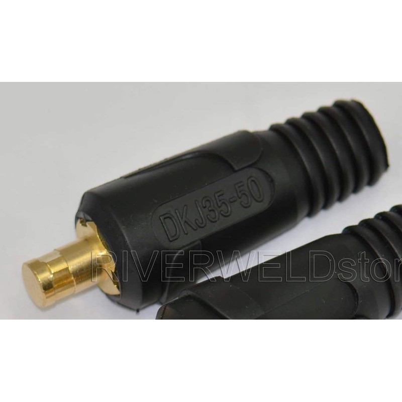 RIVERWELD TIG Welding Cable Panel Connector Plug DKJ35-50 315Amp with